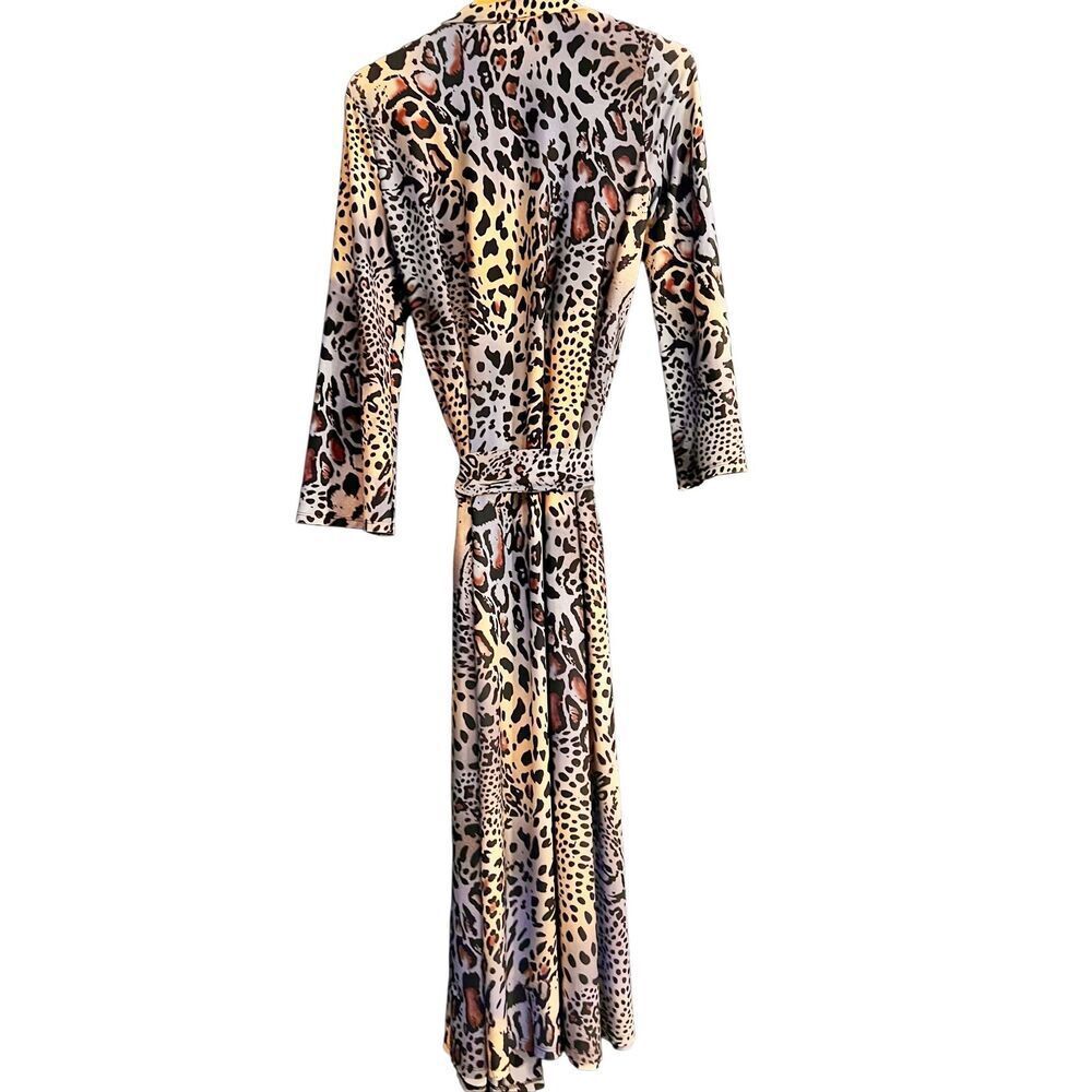 Coldesina Duster Women Leopard Prin Kimono Robe Size Small